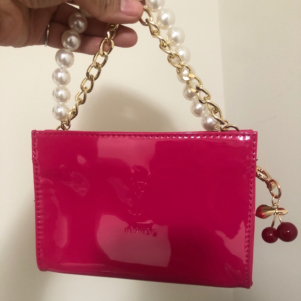 NIB YSL Pink Patent Beauty Clutch - Picture 6 of 13